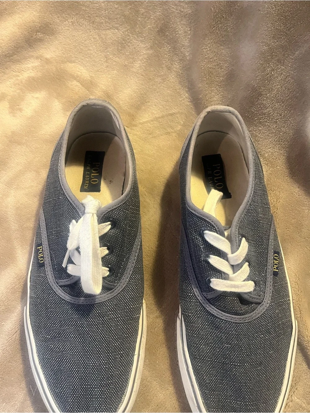 Polo by Ralph Lauren Dark Navy Canvas Low-Profile Sneakers